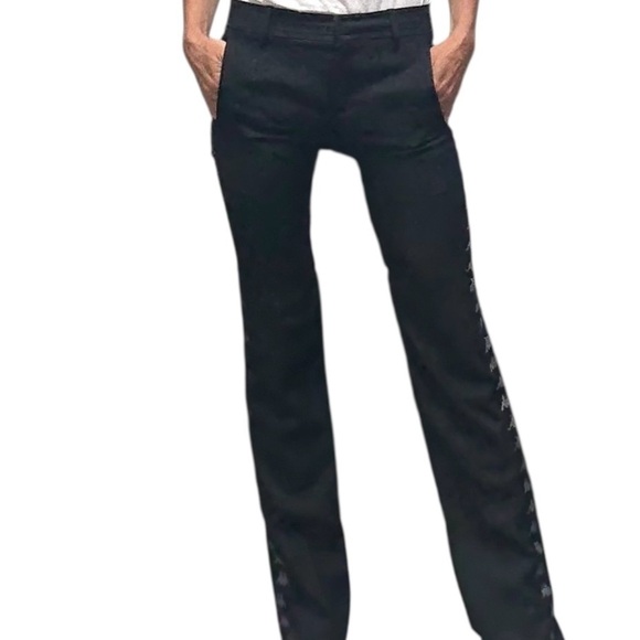 NWT Faith Connection Black Trouser Pants Size 2/0 French 34 - Picture 5 of 8